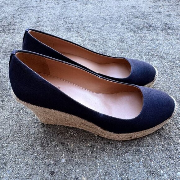 J.Crew Navy Wedges Effortless, Comfortable and Classic Wardrobe Essential - Size - Picture 4 of 7